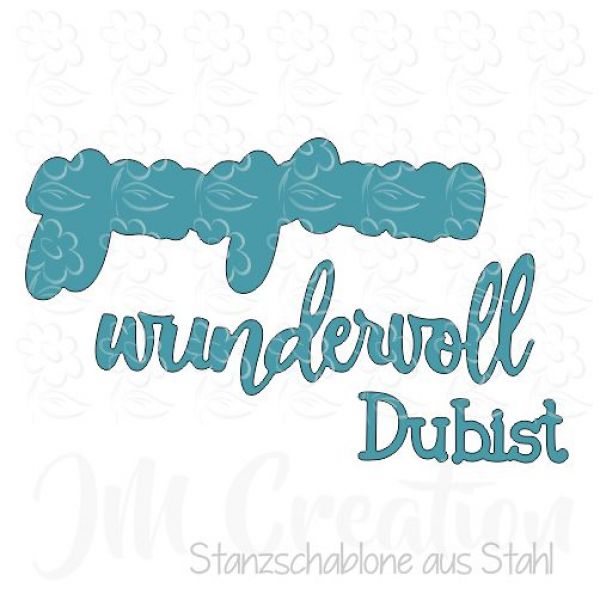 Stanzschablone - Du bist wundervoll
